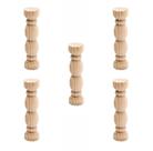 Kit com 5 Bases torneadas de Pinus M para trio de boleira decorativo para festa haste torneada em madeira torno torneado da boleira media Kit com 5 Bases torneadas de Pinus M para trio de boleira decorativo para festa haste torneada em madeira torno torneado da boleira media