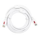 Kit com 5 Cabo HDMI 2.0 4K Ultra HD 3D Branco - 20 metros