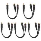 Kit com 5 Cabos Y RCA para Som Automotivo Saída Fêmea ou Macho Alta Qualidade Preço de Atacado Kit com 5 Cabos Y RCA para Som Automotivo Saída Fêmea ou Macho Alta Qualidade Preço de Atacado