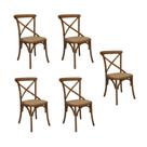 Kit com 5 Cadeiras de Jantar Katrina