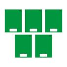 Kit com 5 Cadernos Universitário Brochura D+ Tilibra Verde com 96 Folhas Pautadas Escolar Aula