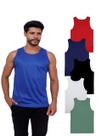 Kit Com 5 Camiseta Regata Básica Poliéster - Cores Sortidas