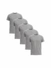 Kit Com 5 Camisetas Básica Manga Curta Poliéster Masculina