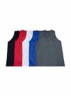 Kit Com 5 Camisetas Regatas Básica Lisa Poliéster - Colorido