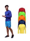 Kit Com 5 Camisetas UV Térmica Manga Longa