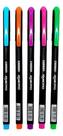 Kit Com 5 Caneta Colorida Ponta 0.7 Carbon Jocar Office