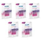 Kit com 5 cartelas de pilhas recarregaveis aaa 900mah c/4 82169 elgin