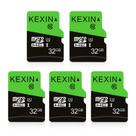 Kit com 5 Cartões Micro SD Kexin 32GB - com Adaptador SD UHS-I C10 U1