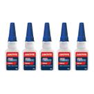Kit com 5 Colas instantânea Loctite Super Bonder Mega 20g Kit com 5 Colas instantânea Loctite Super Bonder Mega 20g