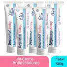 Kit com 5 Cremes Pomada de Assadura Proteção Delicada Com Lanolina e Vitamina B5 100g Cada Bepantol Baby