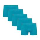 Kit Com 5 Cuecas Boxer Box Infantil Juvenil Em Microfibra Sem Costura Selene