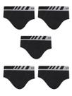 Kit Com 5 Cuecas Lupo Slip Microfibra 691-002