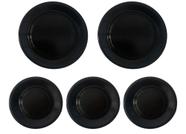 Kit Com 5 Espalhadores Tampinha Boca Fogão Cooktop Brastemp Ative