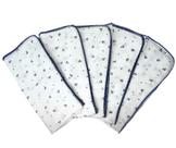 Kit Com 5 Fralda De Pano Luxo Cremer 70x70cm Com Crochê