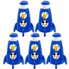 Kit com 5 Garrafas Foguete Giratória Mickey Lembrancinha Festa Kit com 5 Garrafas Foguete Giratória Mickey Lembrancinha Festa