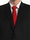 Kit com 5 gravatas vermelho oxford, casamento, congresso e eventos