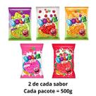 Kit Com 5 kg Mix Balas Azedinhas Bolix Sour Candy 5 Sabores