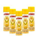 Kit com 5 Kit Jimo Anti Acaros Pulgas Carrapatos Spray 300ml Elimina Insetos Invisiveis Protege Ambientes Infestação Dedetização Em Casa