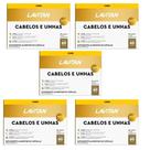 Kit com 5 Lavitan Cabelos e Unhas Multivitamínico com 60 Cápsulas