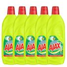 Kit Com 5 Limpador Diluível Ajax Fresh Lemon 1L Cada