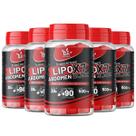 kit com 5 - LipoX7 termogênico ultra concentrado 7x mais