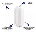 KIt com 5 Luminárias Tartaruga BIVOLT 8 Watts 6.500 K Branco Frio 720 Lumens