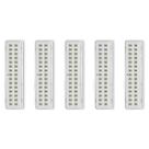 Kit com 5 Luz Emergência Bateria Lítio 30 Leds 2W Biv Elgin