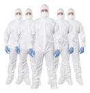 Kit Com 5 Macacão Proteção Química Impermeável Pintor Branco