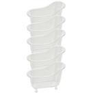 Kit com 5 Mini Banheiras de Acrílico 500ML para Drinks e Decoração de Festa
