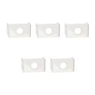Kit com 5 Módulos de Saída para Fio S404200 Branco Brilhante Lunare Up Schneider