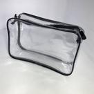 KIT com 5 necessaire transparente e PRETA 23X15