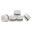 Kit com 5 Overgrip Compass Pro White