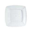 Kit Com 5 Pacotes Prato Quadrado 21cm Branco Com 10 Unidades Strawplast Festa Refeição Kit Com 5 Pacotes Prato Quadrado 21cm Branco Com 10 Unidades Strawplast Festa Refeição
