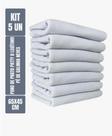 Kit com 5 - Pano De Prato Liso - Branco - Neves Patty - Cozinha - Pintar E Bordar - 65x45cm Kit com 5 - Pano De Prato Liso - Branco - Neves Patty - Cozinha - Pintar E Bordar - 65x45cm