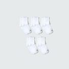 Kit Com 5 Pares De Meia Cano Médio Branca Infantil Unissex Hering Kids Latkn0asn Branco Kit Com 5 Pares De Meia Cano Médio Branca Infantil Unissex Hering Kids Latkn0asn Branco