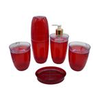 Kit com 5 peças para banheiro e lavabo