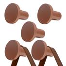 Kit com 5 Penduradores Suporte Fixador 4cm Multiuso de Parede para Pendurar Bolsas Acessórios Espelho