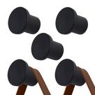 Kit com 5 Penduradores Suporte Preto Fixador Multiuso de Parede 4cm para Pendurar Bolsas Acessórios Espelho