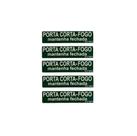 Kit com 5 placas porta corta-fogo Kit com 5 placas porta corta-fogo