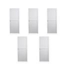 Kit com 5 Portas de Alumínio Laminada 210x70cm Soft Plus MGM Branco Kit com 5 Portas de Alumínio Laminada 210x70cm Soft Plus MGM Branco
