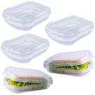 Kit com 5 Potes para Sanduíches e Lanches de Pão de Forma Atacado Revenda