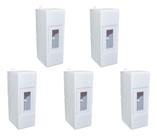 Kit com 5 quadro distribuição 2 modulos branco steck ref ssct2