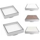 Kit com 5 Ralos Ocultos 10x10 cm Brancos Anti Odor para Seca Piso Kit com 5 Ralos Ocultos 10x10 cm Brancos Anti Odor para Seca Piso