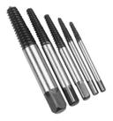 Kit Com 5 Removedor Extrator De Parafusos Espanados Quebrado Em Aço Fácil Utilização