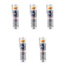 Kit com 5 Selantes de Poliuretano PU-40 Cinza 400g