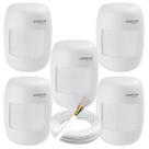 Kit com 5 Sensor IVP 3000 CF Intelbras 100M de Cabo Incluso
