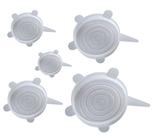 Kit Com 5 Tampas Hermetic Silicone