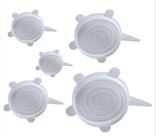 Kit Com 5 Tampas Hermetic Silicone