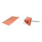Kit com 5 Telhas Pvc Colonial 3,28m X 0,88m X 2mm 5 Ondas com Kit Fixação Lux Telhas