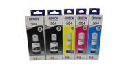 Kit com 5 tintas epson 504 l4150 l4160 l 6161 l6171 l6191